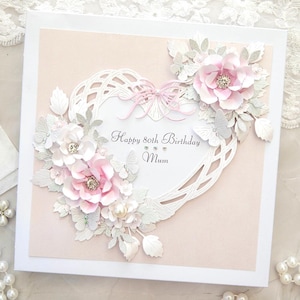 Personalised Luxury Handmade Birthday Card, Luxury Birthday Card, Luxury Card, Birthday Card, Handmade Birthday Card, Boxed Birthday Card
