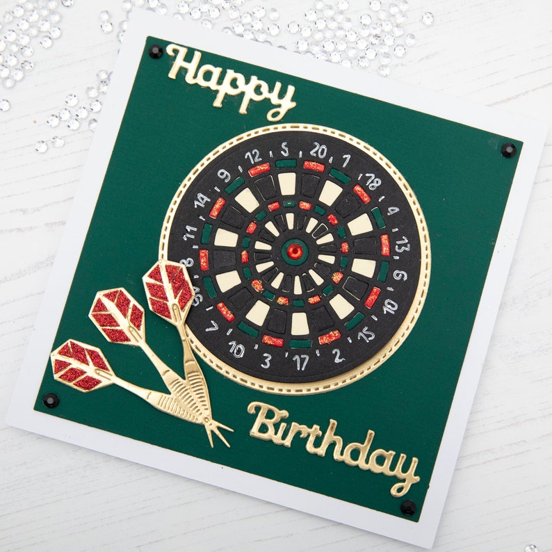 Handmade birthday cards darts birthday card birthday cards Etsy