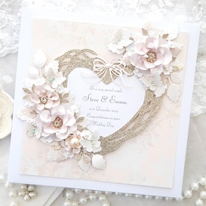 Cartes de mariage personnalisées de luxe faites main, Cartes de mariage faites main, Cartes de mariage de luxe, Cartes de mariage personnalisées, Carte de mariage dans un coffret