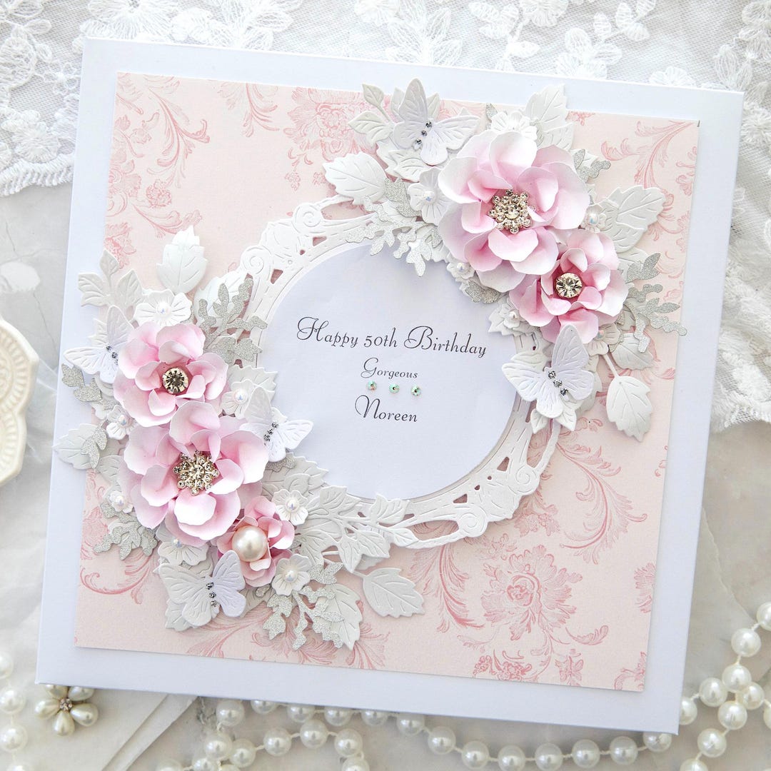 Personalised Handmade Birthday Card: Luxury Birthday Card, Boxed Card ...
