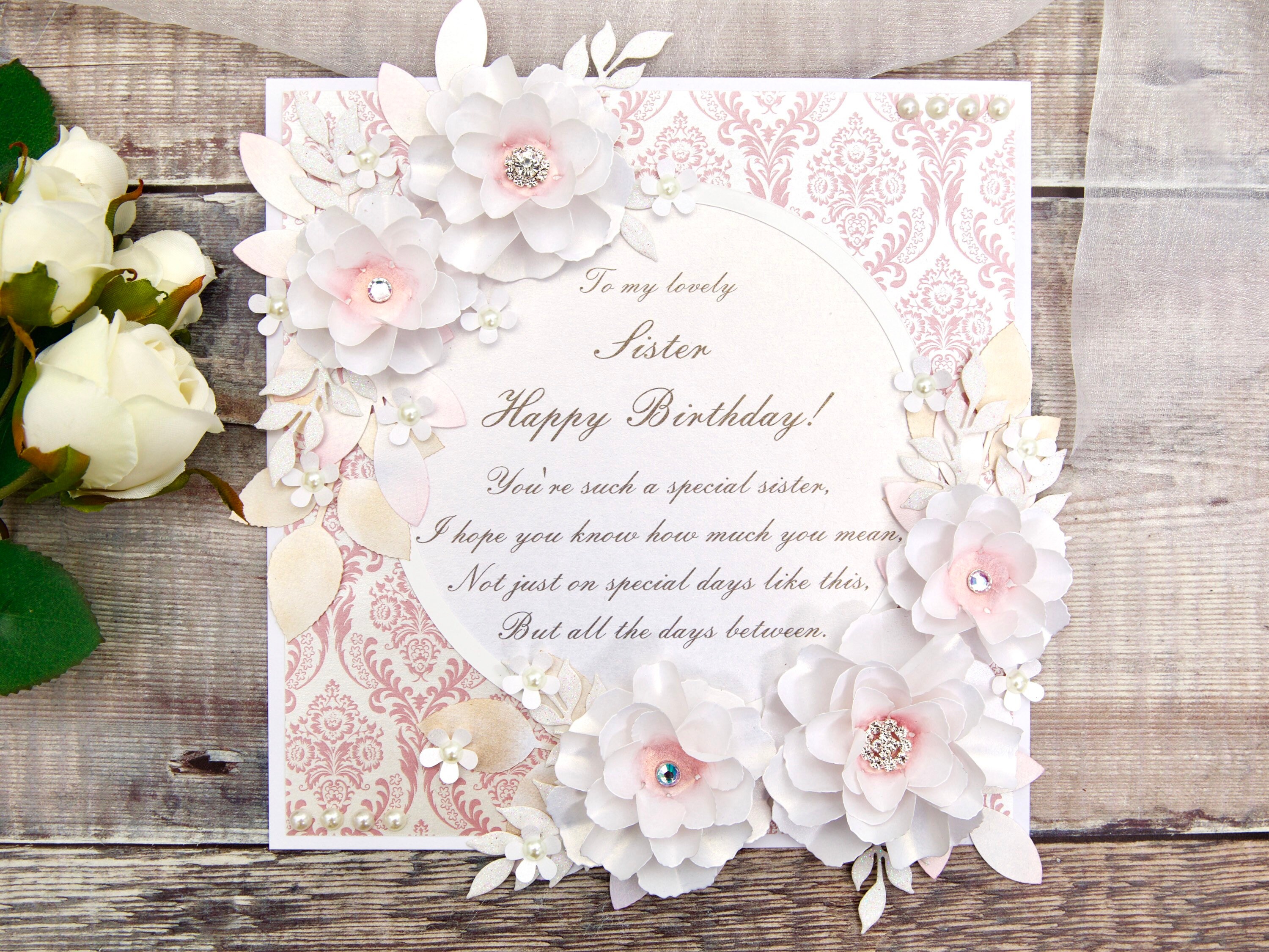 Luxury birthday card handmade birthday card personalised Etsy