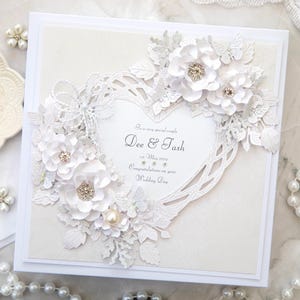 Cartes de mariage personnalisées de luxe faites main, Cartes de mariage faites main, Cartes de mariage de luxe, Cartes de mariage personnalisées, Carte de mariage dans un coffret