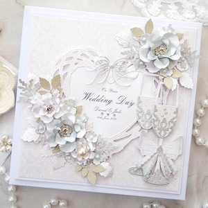 Cartes de mariage personnalisées de luxe faites main, Cartes de mariage faites main, Cartes de mariage de luxe, Cartes de mariage personnalisées, Carte de mariage dans un coffret