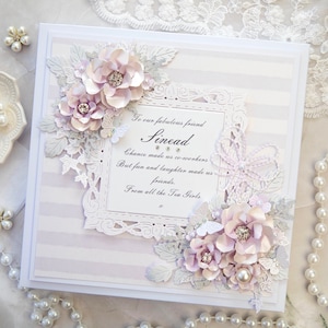 Personalised Luxury Handmade Birthday Card, Luxury Birthday Card, Luxury Card, Birthday Card, Handmade Birthday Card, Boxed Birthday Card
