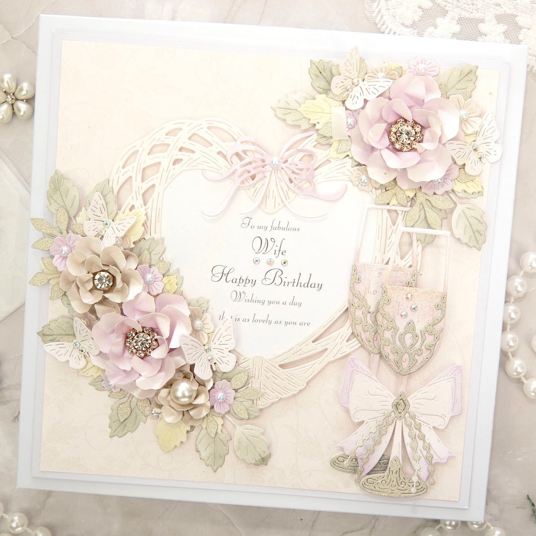 Personalised Luxury Handmade Birthday Card, Luxury Birthday Card ...