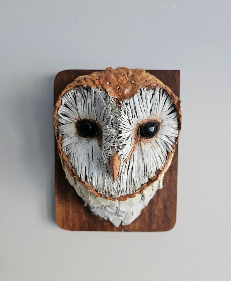 Recycled art barn owl image 1