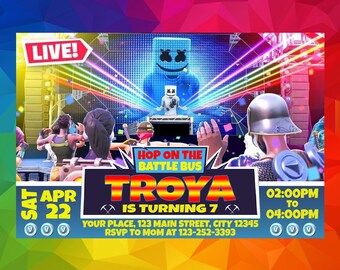 fortnite invitation fete d anniversaire fortnite inviter invitations d anniversaire fortnite partie de jeu personnalise - carte anniversaire fortnite saison 6