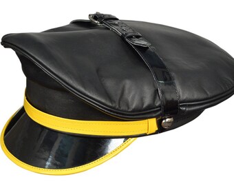 gay leather hat