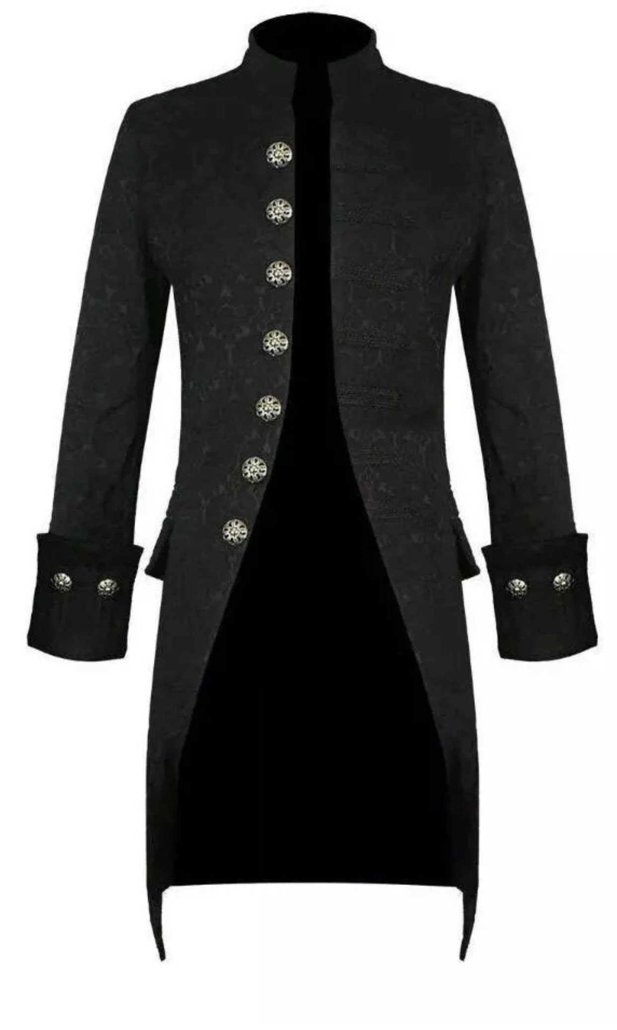 Image of Men's Steampunk Tailcoat Jacket Gothic Brocade Victorian Coat-Handmade