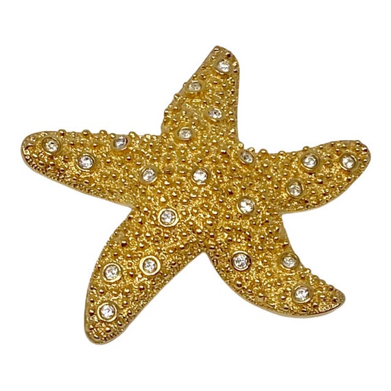 Vintage Swarovski Crystal Starfish Retired Brooch… - image 6