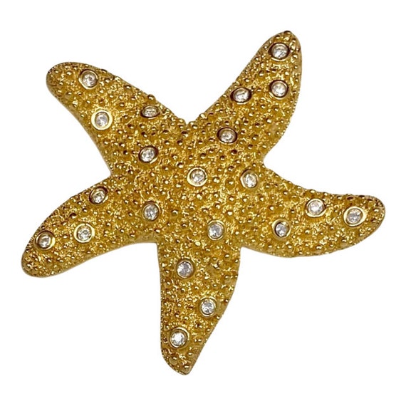 Vintage Swarovski Crystal Starfish Retired Brooch… - image 5