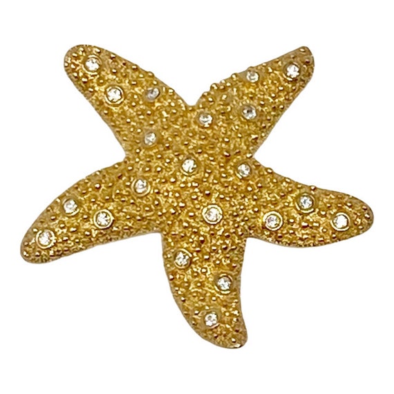 Vintage Swarovski Crystal Starfish Retired Brooch… - image 2