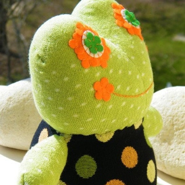 Unique Cute Sock Handmade Frog Doll