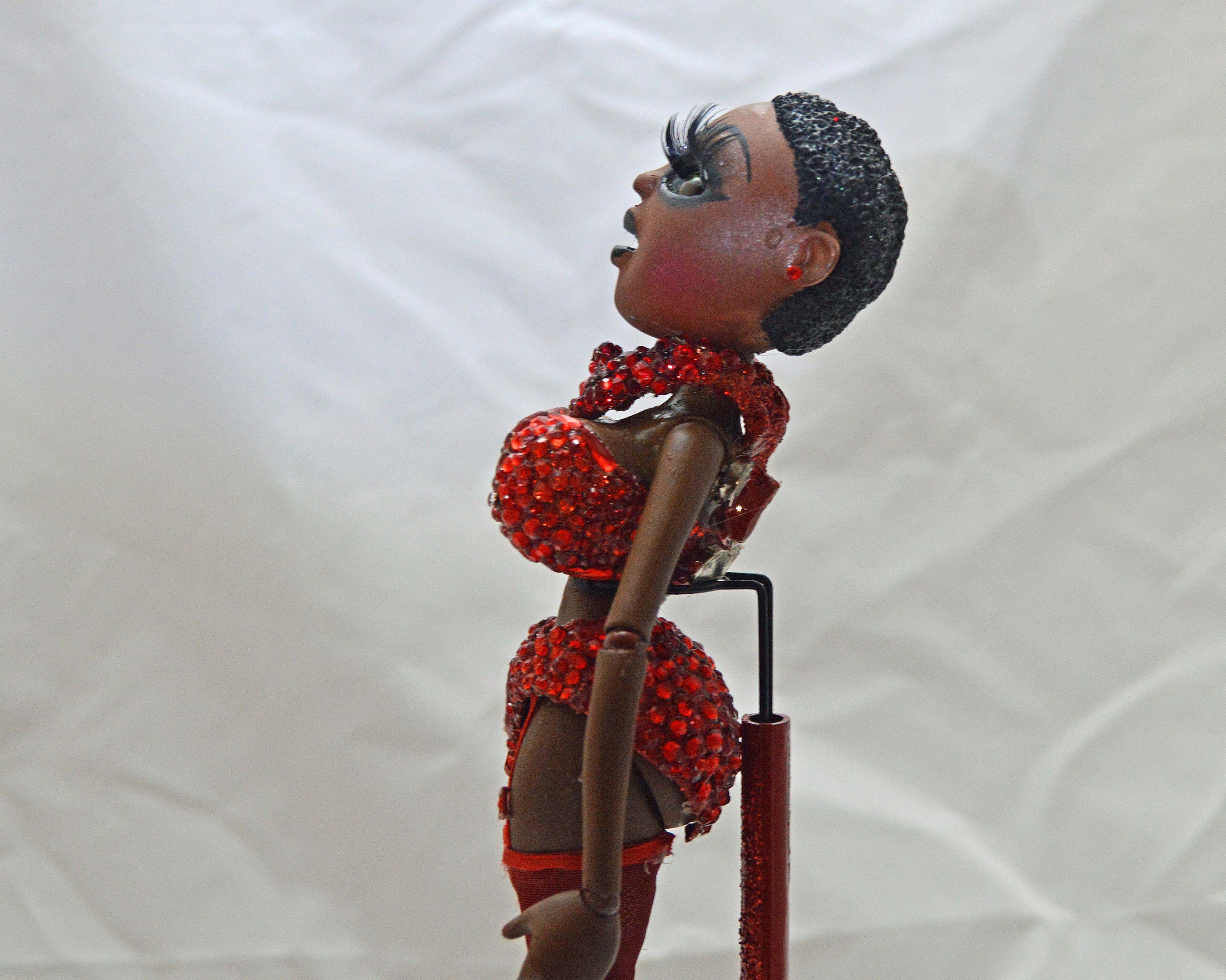 Art Doll Vladonna African American Red Angel OOAK Dr. 