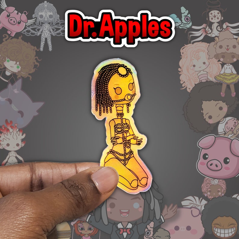 vinyl stickers, kawaii stickers, cute stickers, doll stickers,   waterproof sticker, creepy cute art, dr apples, dr apples oddities,  creepy cute, American folklore, waterproof sticker,  sticker collection, sticker lot, folklore vinyl, bored