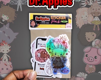 Sticker Pack | Assorted | 6-Pack | Dr. Apples