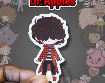 Sticker | Chibi  Doll | Non Binary | Vinyl | Dr. Apples