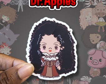 Sticker | Chibi  Doll | African American | Queen Anne | Dr. Apples