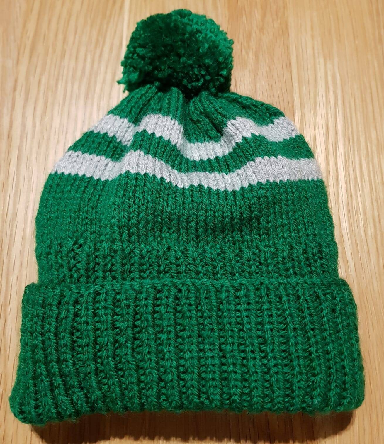 Hand Knitted Harry Potter Inspired Slytherin Hat and Scarf Set Etsy