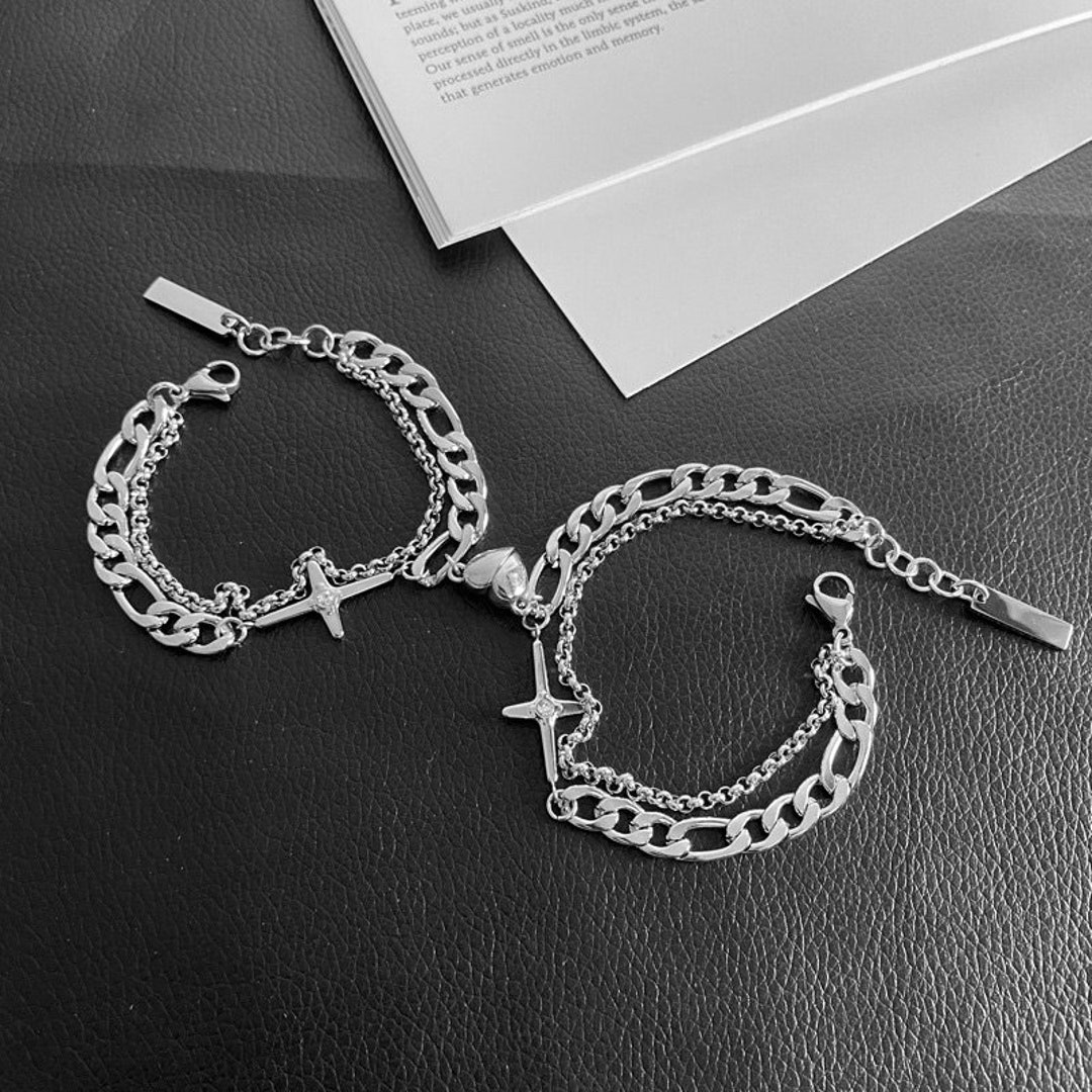 Pacsun cross 2024 chain bracelet