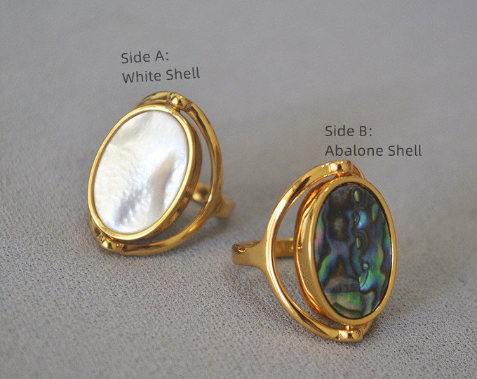 Reversible Rings Vintage Avon Reversible Crystal Ring With Blue Sapphire and Clear ...