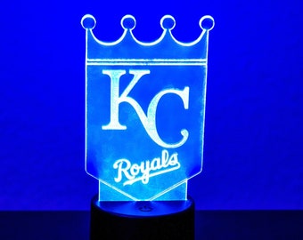 Kansas City Royals Light-up Sign w/ Color Changing LED remote