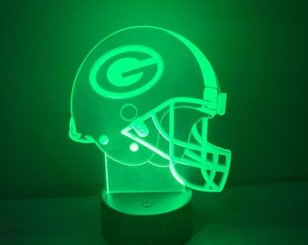 Green Bay Packers Light-up Helmet w/ Color Changing LED remote