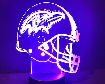 Baltimore Ravens Light-up Helmet w/ Color Changing LED remote