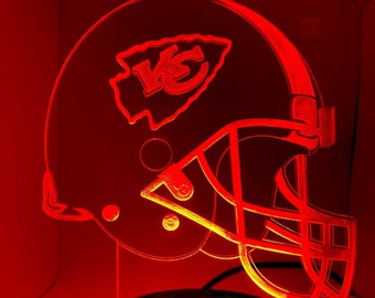 Kansas City Chiefs Helmet Light w/ Color Changing remote