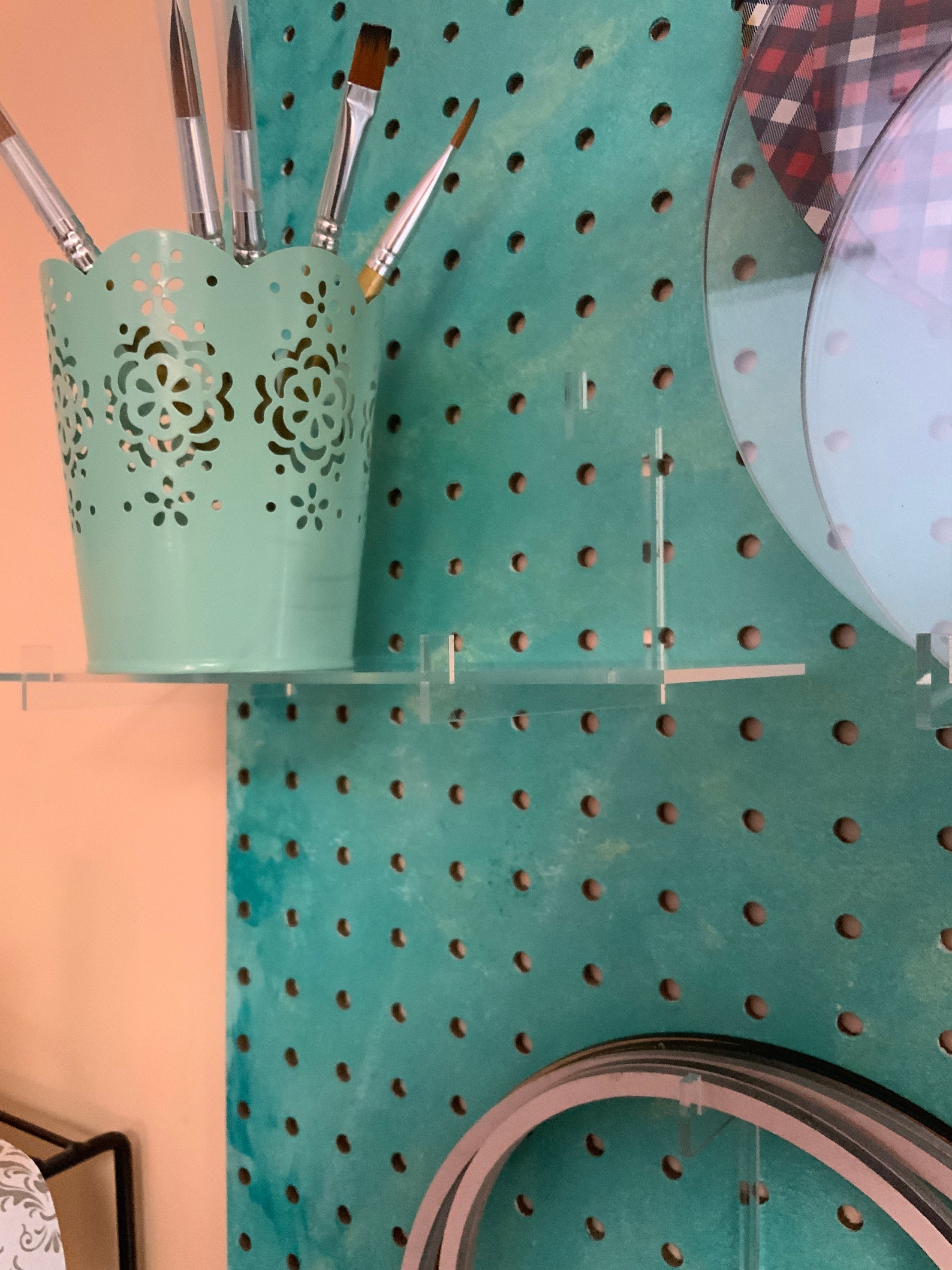 Acrylic Pegboard Pins and Shelf Etsy