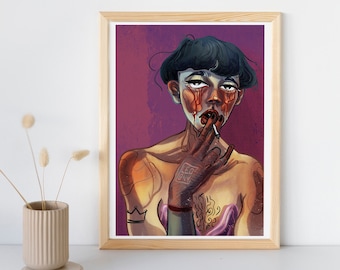 QUEEN - digital print poster on glossy coated paper