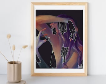 HIDING - digital print poster on glossy coated paper