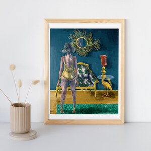 Allo Specchio - Poster disegno digitale A3 su carta patinata lucida 350g