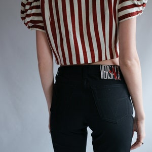 Versace Vintage Black Flared Trousers  XS