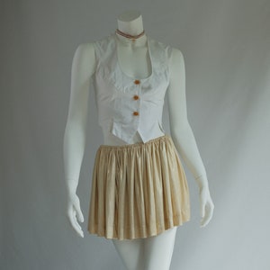 Vivienne Westwood 1994 Pour 3 Suisses collection White Corset Bustier 38