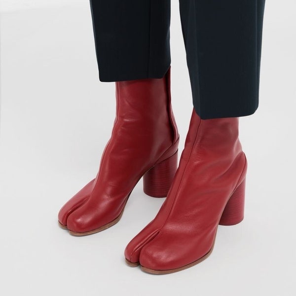 Botas Margiela Tabi Rojo Cereza talla 37