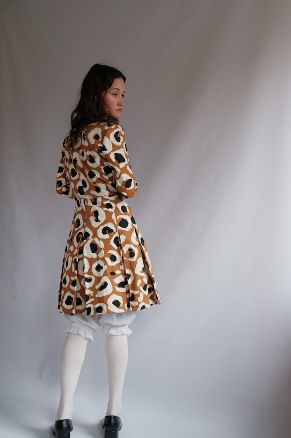 Gucci Leopard Print and Leather Trim Dress - Etsy