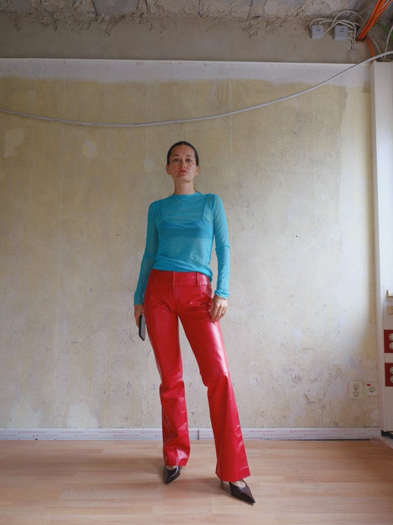 Jean Paul GAULTIER FEMME red wide pants Jean Paul GAULTIER FEMME red wide pants