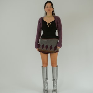 Vintage Wool Moshiki Wrap Mini skirt S
