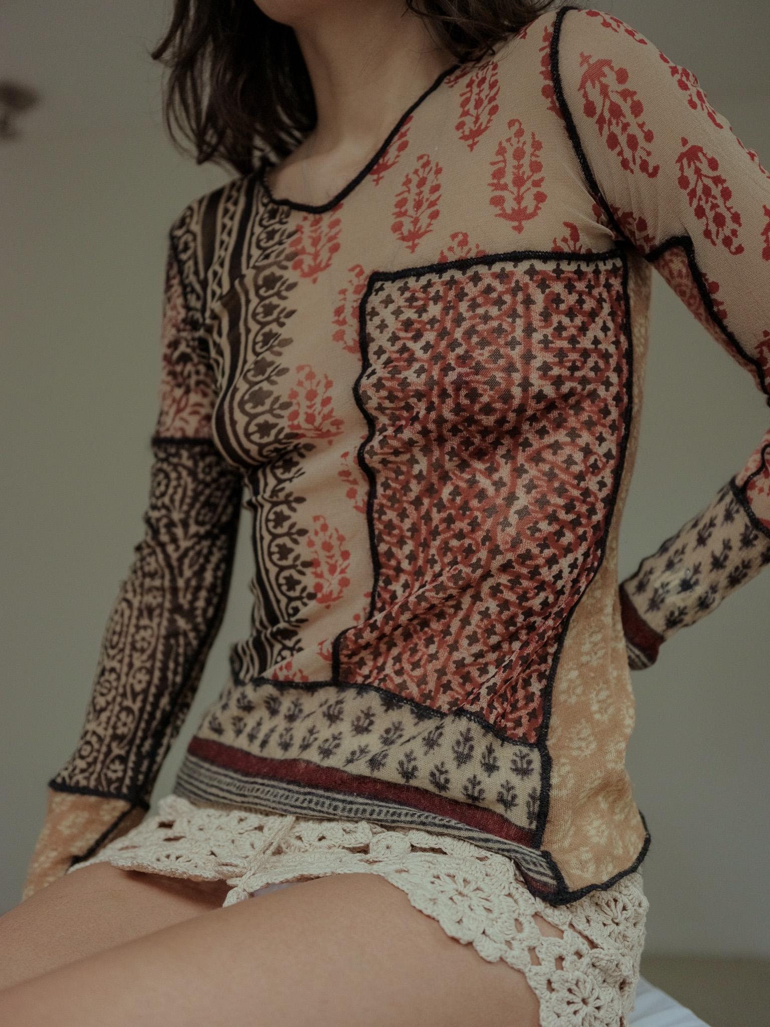 Gaultier Tattoo Top - Etsy Gaultier Tattoo Top - Etsy