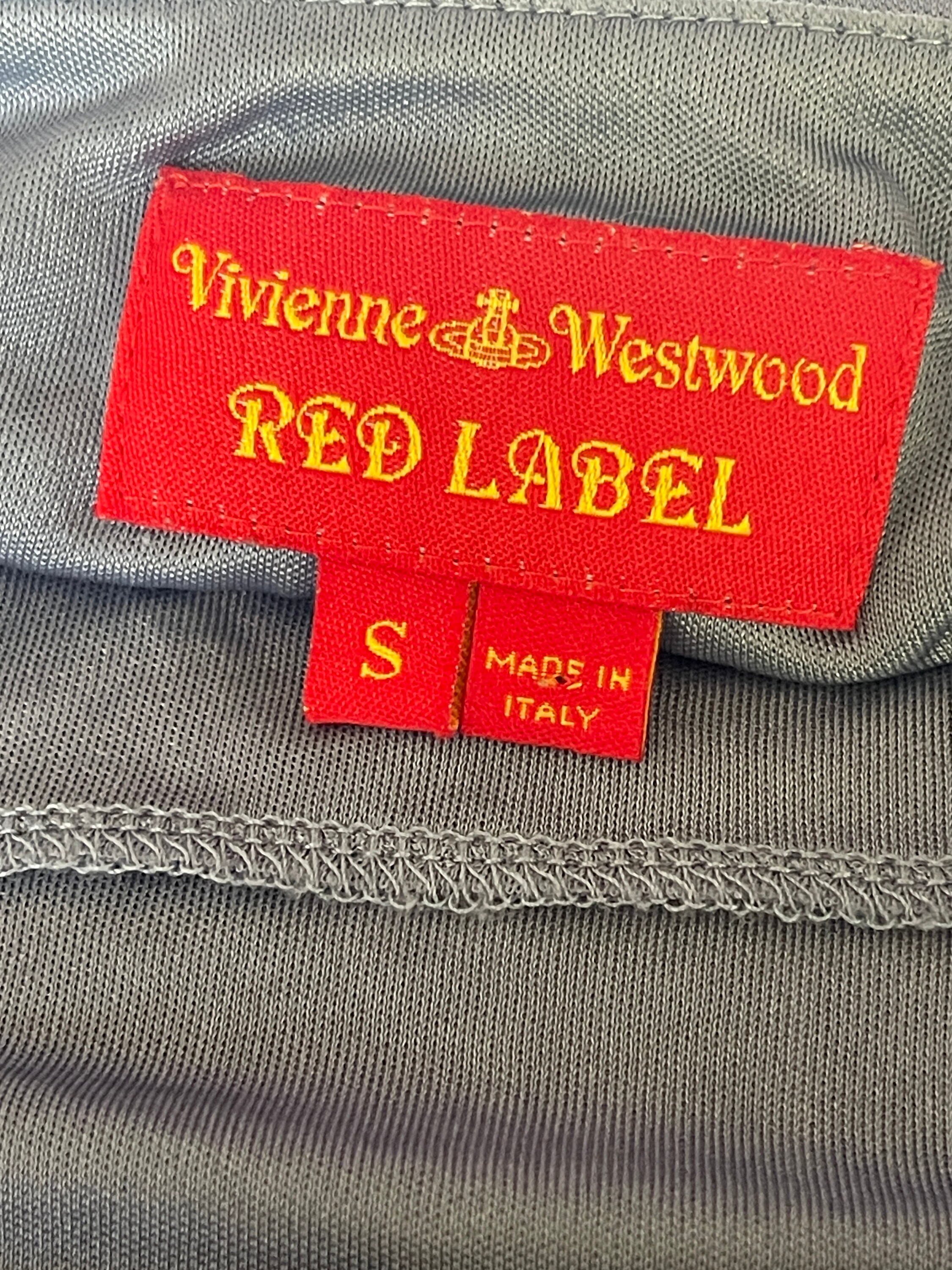 Vivienne Westwood Red Label Size S Sky Blue Cowl Neck Top