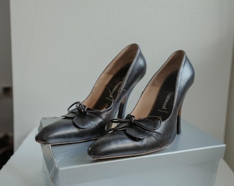 Lata 90. Vivienne Westwood Czarne obcasy Vintage rozmiar 38