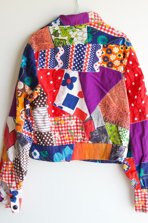 True Vintage Patchwork Quilt Bomber jacket - image 5