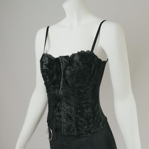 Prada Archival 90s Fur and pure silk Corset size S