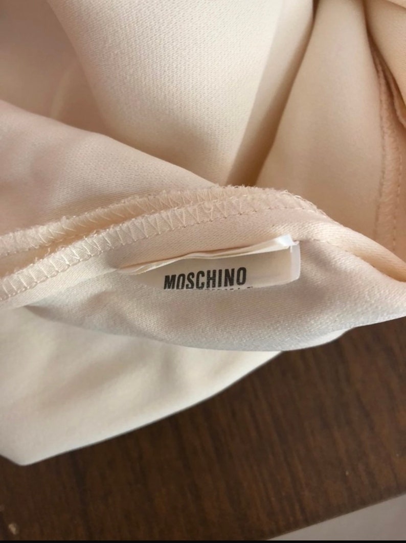 SOLD Moschino Black and Cream panel pants Vintage early 90s maybe late 80s zdjęcie 10