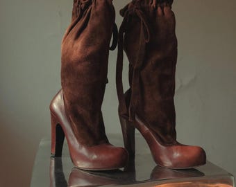 Marc Jacobs Brown High-Heel Boots