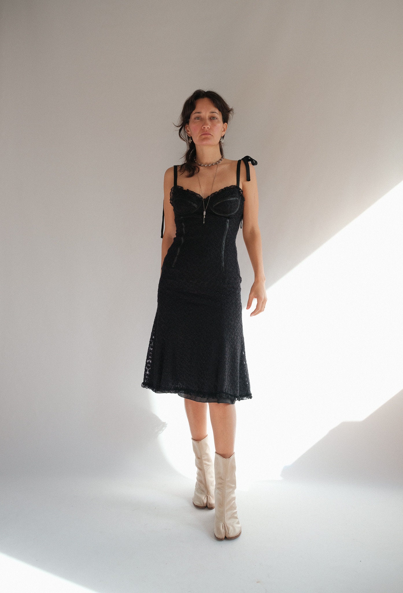 ワンピース MOSCHINO 'lingerie' dress Black  A04220561 Moschino Lingerie Dress - Black - Women | 042205611555