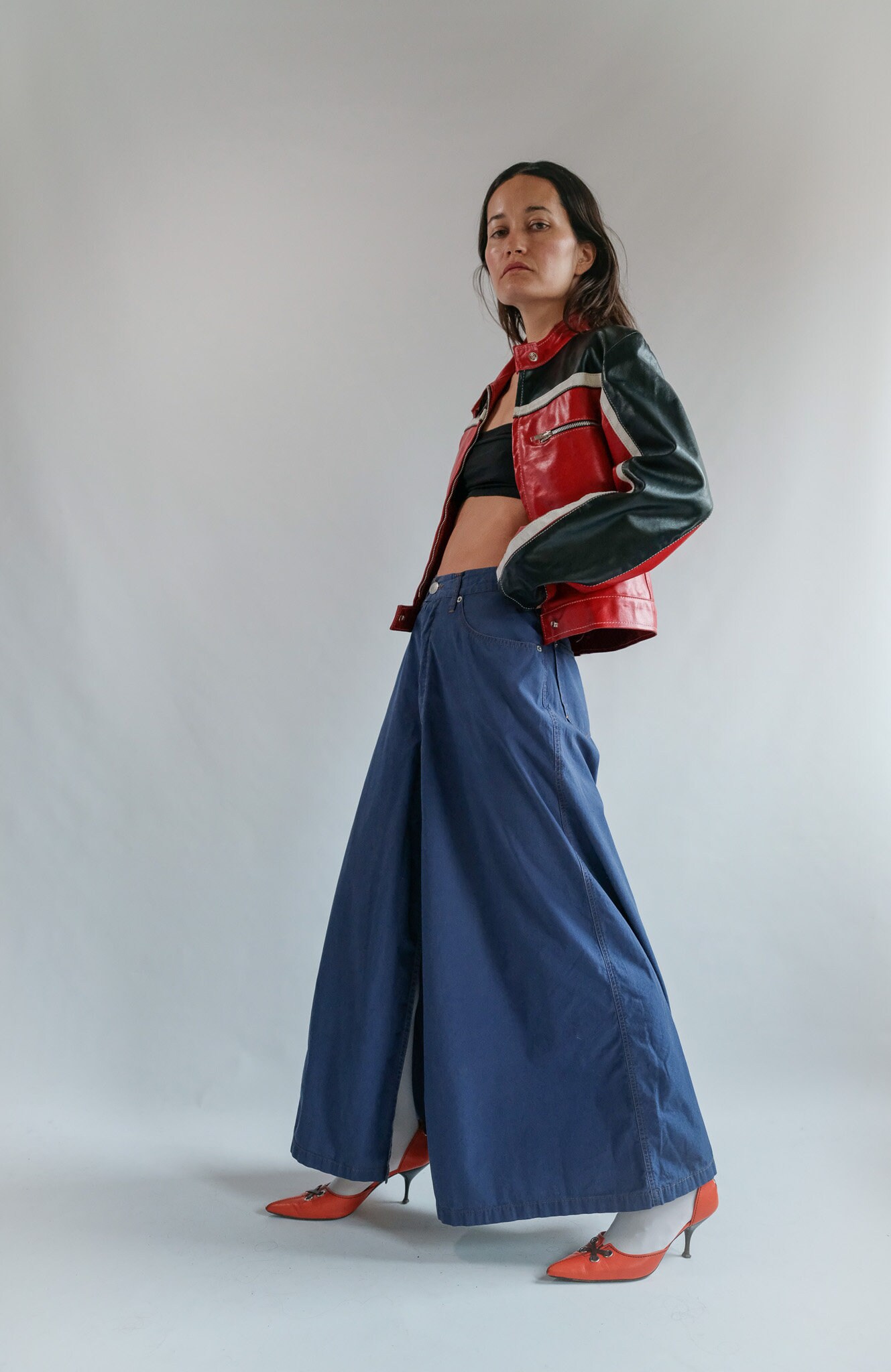 公式通販 - 人気アイテム多数 Jean Paul Gaultier Jeans 90s Indigo Extra Wide Leg Trouser パンツ