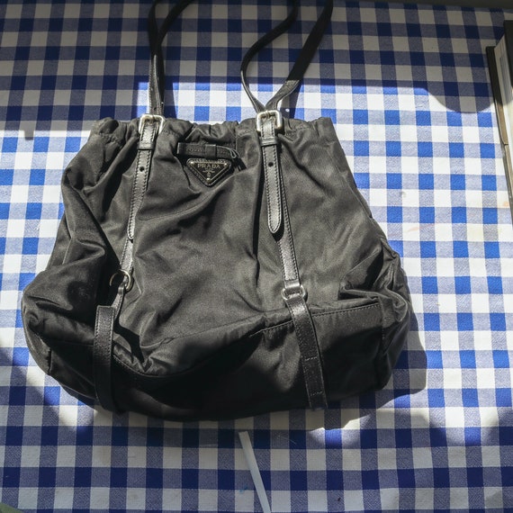 Bolso clásico de nailon Prada negro - Etsy España