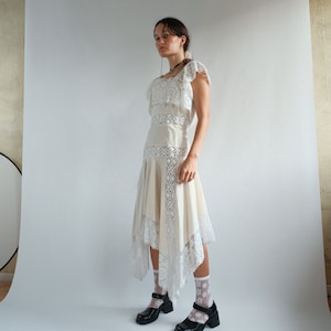 Vivienne Westwood Corset Cream White Lace Dress gold Label XS